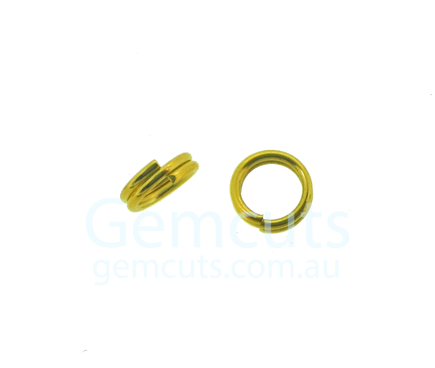 Gold Colour Double Split Ring ID 3.2mm