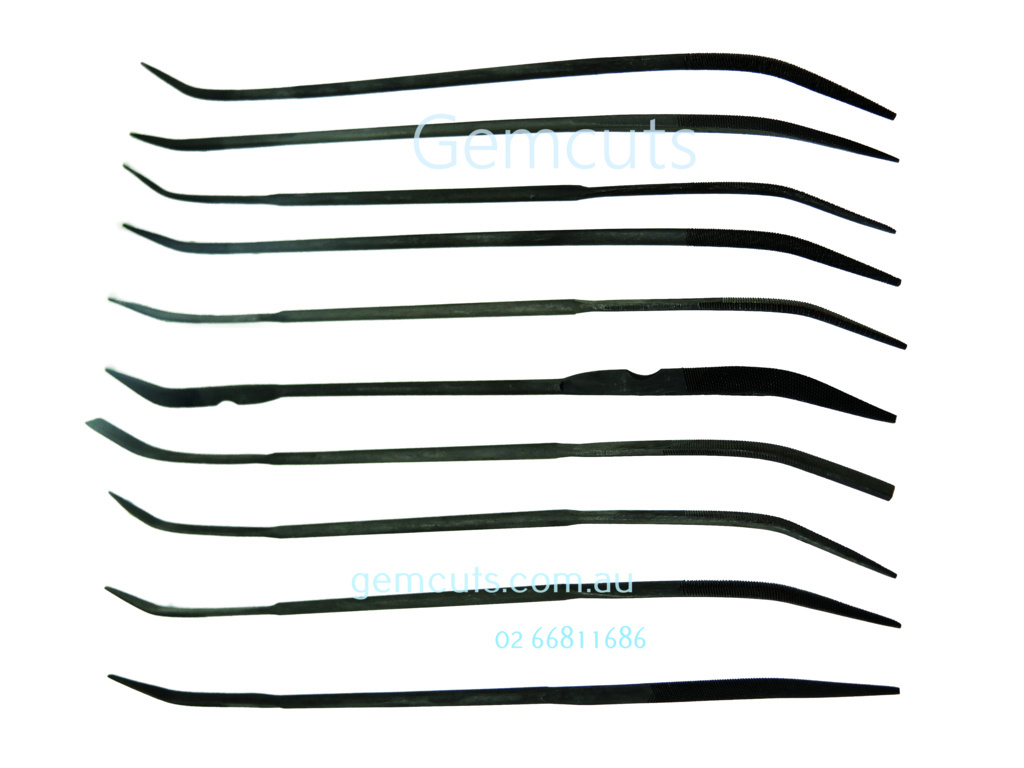 Steel Riffler Files 170mm Set of 10 Fine Cut