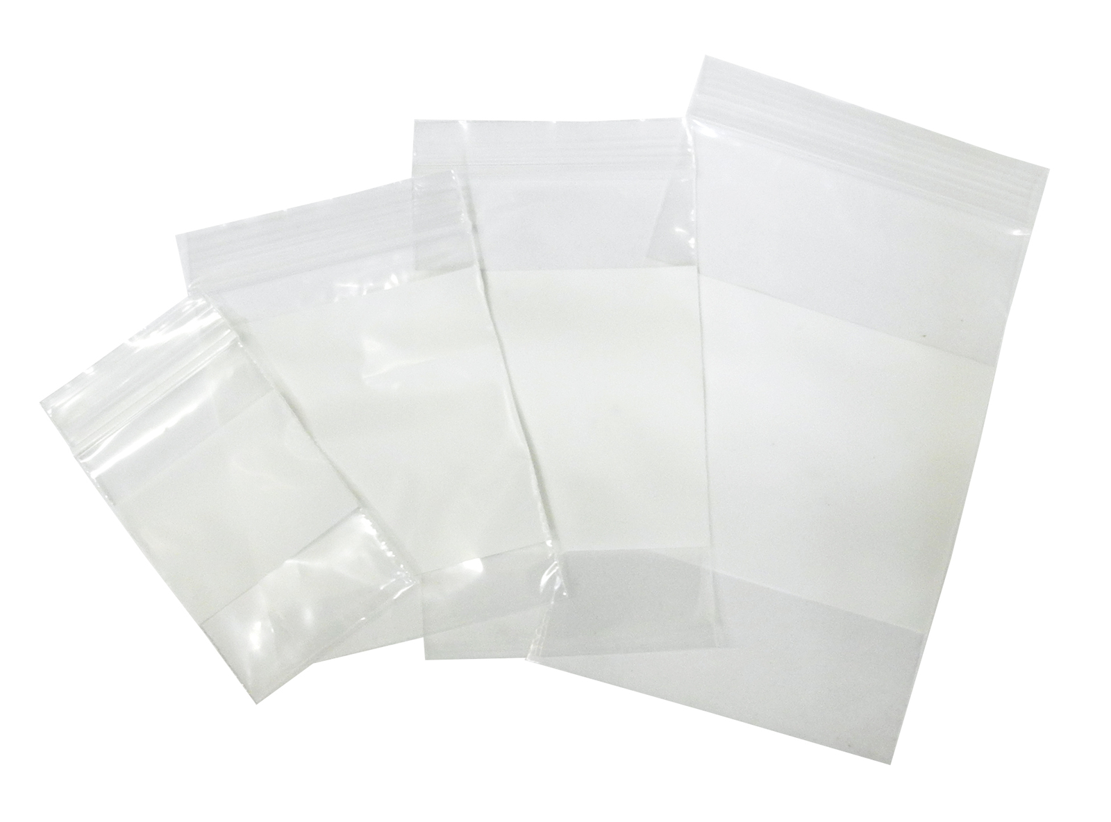 Zip Lock Bags with White Strip 75mm x 100mm