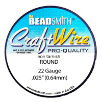 Craft Wire 22GA Round Tarnish Resistant