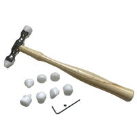 Nylon-Tipped Forming Hammer with 9 Interchangeable Faces