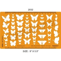 Jewellery Design Template - Butterflies (2032)