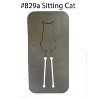 Pancake Die #829A Sitting Cat Large