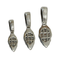 Beaver Tail with Pendant Bail - Sterling Silver