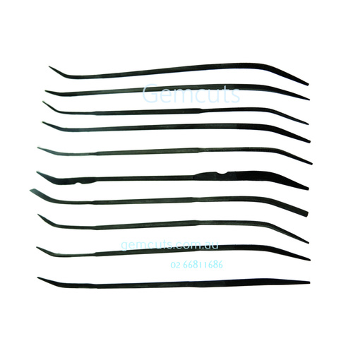 Steel Riffler Files 170mm Set of 10 Fine Cut