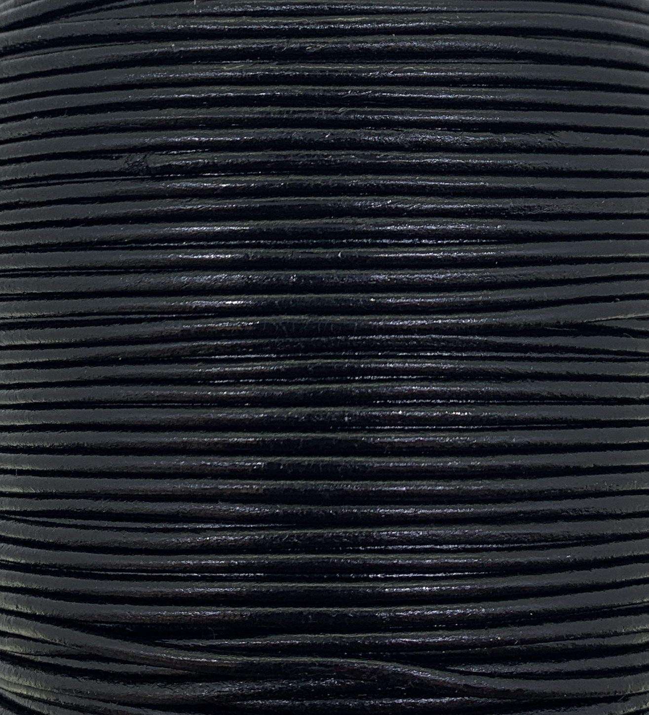 Leather Cord Round Black 2mm