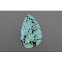 Chinese Spiderweb Turquoise Freeform Cabochon