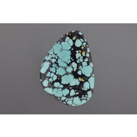 Chinese Spiderweb Turquoise Freeform Cabochon