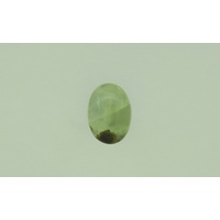 Tourmalinated Prehnite Oval Cabochon
