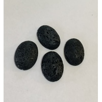 Lava Stone Calibrated Oval Cabochon 25 x 18