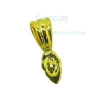 Beaver Tail with Pendant Bail - Gold