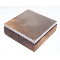 Steel Bench Block on Wooden Base 100mm x 100mm