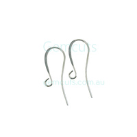 Hook Ear Wire Pair 26mm Silver Colour