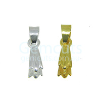 Fancy Pinch Clasp with Bail  -  Large
