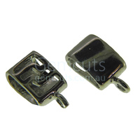 Fancy Rectangular Bail with Jump Ring