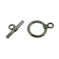 Toggle End Set  -  Medium  -  Silver