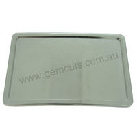 Blank Belt Buckle - Classic Bright Silver Rectangle
