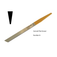 Corradi HSS Flat Graver No 6