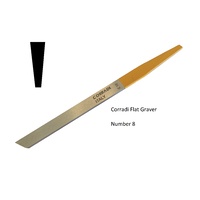 Corradi HSS Flat Graver No 8