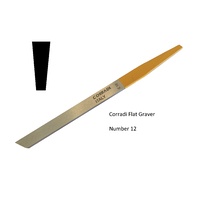 Corradi HSS Flat Graver No 12
