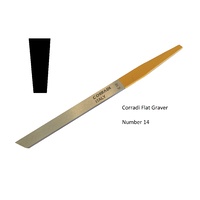 Corradi HSS Flat Graver No 14
