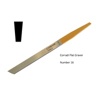 Corradi HSS Flat Graver No 16 (1.60mm Face)