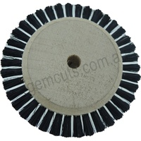 Jewellers Wooden Hub Chungking Wheel Brush 65mm (approx 2.5 inch) (1 Row)