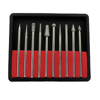 Diamond Plated Carving Burr Set of 10
