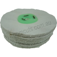 Loose Cotton Polishing Wheel - 125mm (approx 5 inch) x 50 Fold