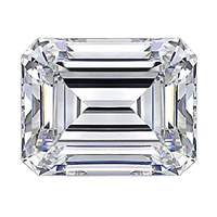 Octagonal Cubic Zirconia - White