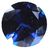 Round Cubic Zirconia - Blue Spinel