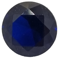Round Cubic Zirconia - Dark Sapphire