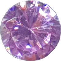 Round Cubic Zirconia - Lavender 