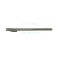 Diamond Plated Carving Burr - Tapered Cylinder Round Head