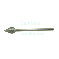 Diamond Plated Carving Burr - Flame - Large
