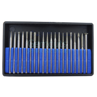 Diamond Plated Carving Burr Set of 20  -  170 Grit