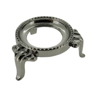 Plated Sphere & Egg Stand Silver 