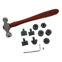 Fretz® HMR-7 Jeweler's Planishing Hammer with Nine Nylon Inserts