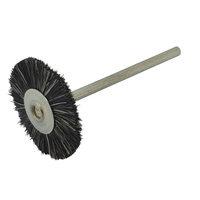 Mounted Grey Goat Hair Flat Brush - 22mm