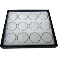 Gem Pods 45mm - White - Set of 12 - With Tray