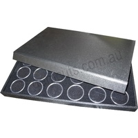 Gem Pods 45mm - Black - Set of 24 with Tray & Lid