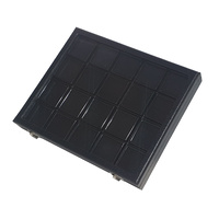 Gemstone Display Case with 20 Black Inserts (50mm x 50mm Inserts)