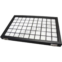 Gemstone Display Case with 60 White Inserts (inserts 30mm x 30mm)