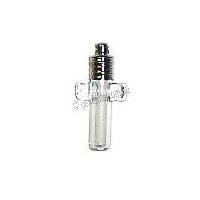 Glass Vial Cross - Silver Cap