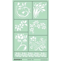 Artistic Designing Template Stencil - Floral