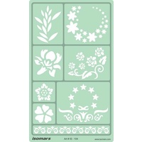 Artistic Designing Template Stencil - Flowers