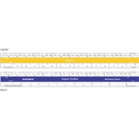 Flat (Oval) Scale Ruler 30cm