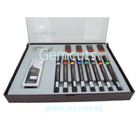 Technical Drawing Pens - Set of 8 with Compass Attachment and Ink