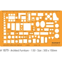 Architects Drafting Furniture Template 1:50 (1879)