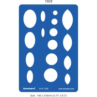 Metal Clay Design Template - Gemstone Shapes - Circles and Ovals